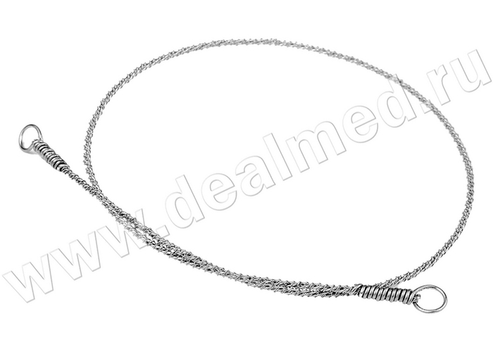 Пила реально из проволоки. Используется однократно. То есть после операции на одном пациенте, пила утилизируется, ее не моют и не стерилизуют повторно. Ручки, разумеется, многоразовые