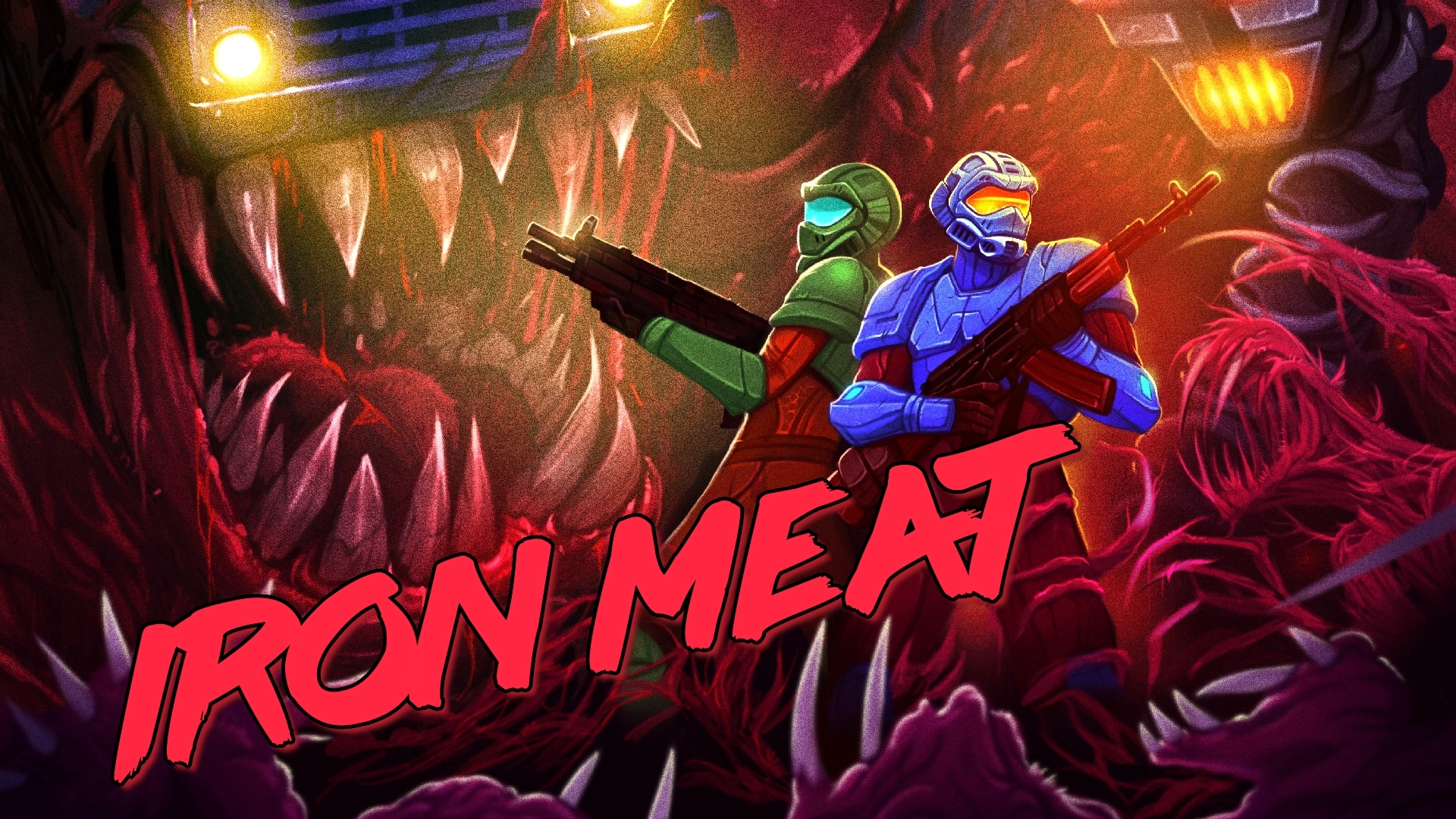 Iron Meat - мясной шутер в стиле SNES Contra | Пикабу