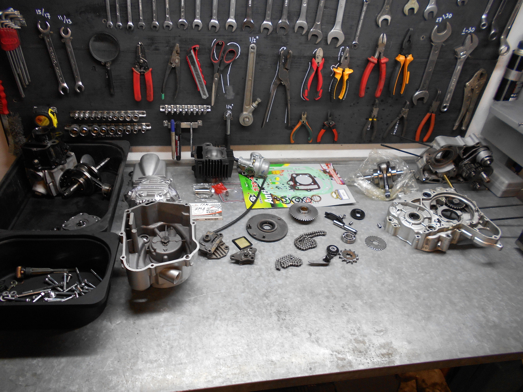 Увеличение объёма мотоциклетного двигателя с 50 кубов до 110. Из 139FMB ...