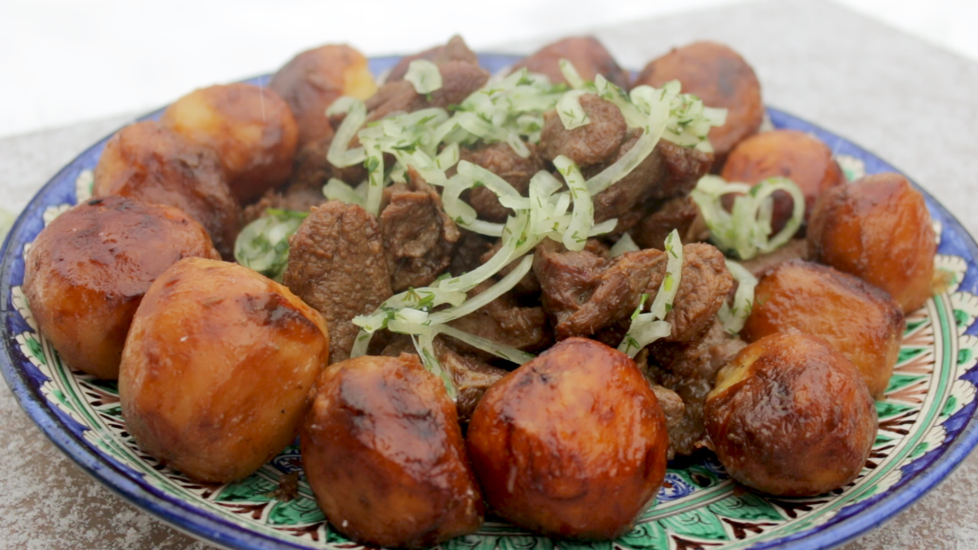 Свинина с картошкой в афганском казане рецепт с фото