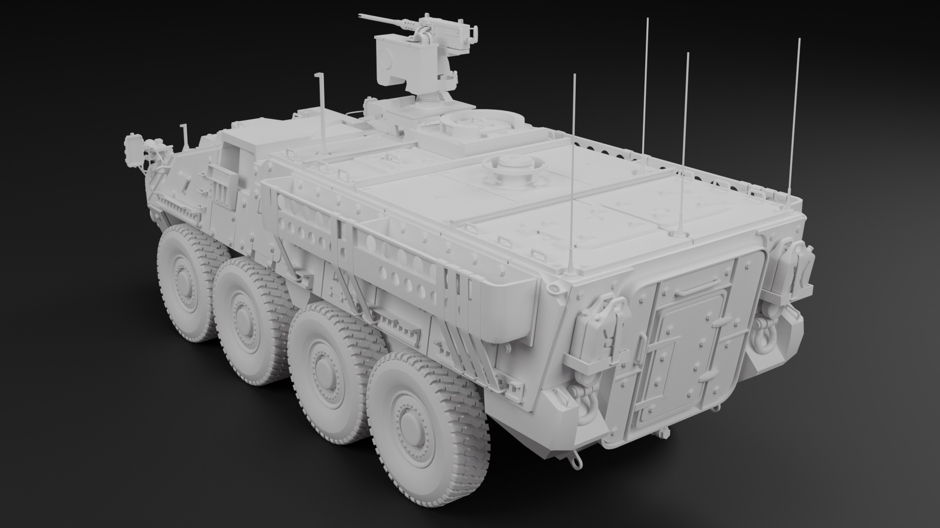 3D Модель M1126 Infantry Carrier Vehicle Stryker | Пикабу