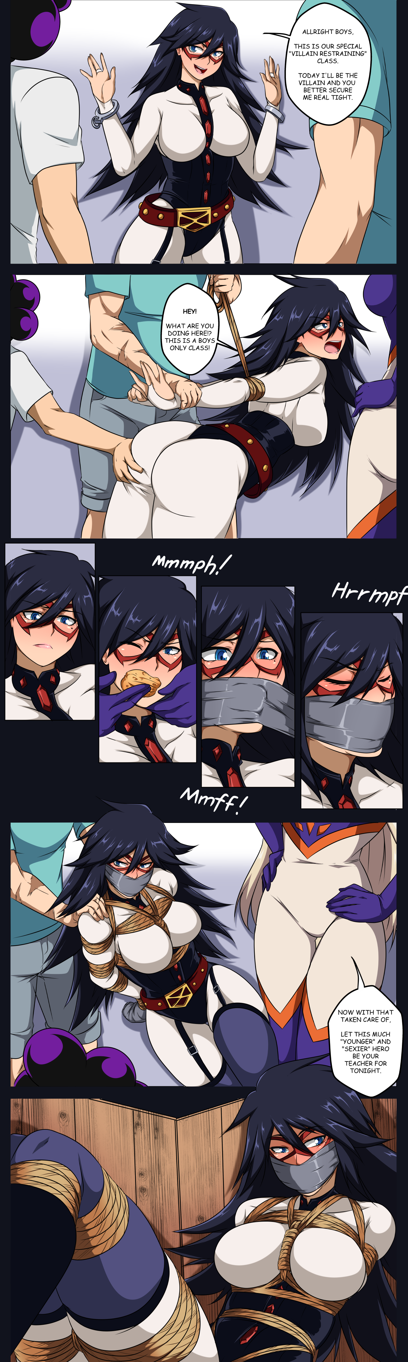 Special hero training - NSFW, Anime, Anime art, Bondage, Comics, Longpost, ...