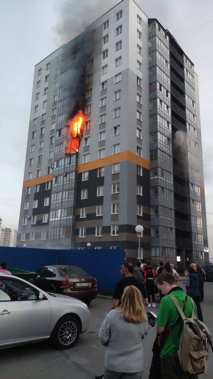 Пожар в п. Новое Горелово | Пикабу