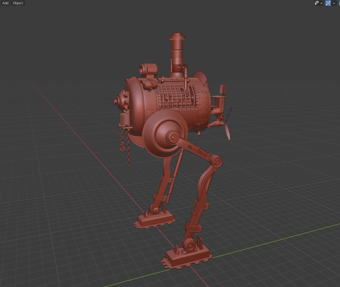 Робот с ногами в Blender | Пикабу