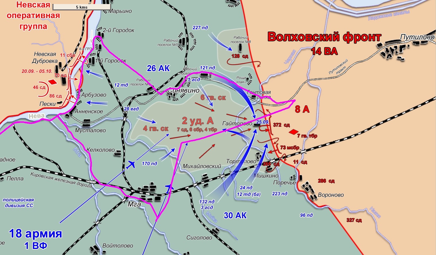 Карта 1942 года