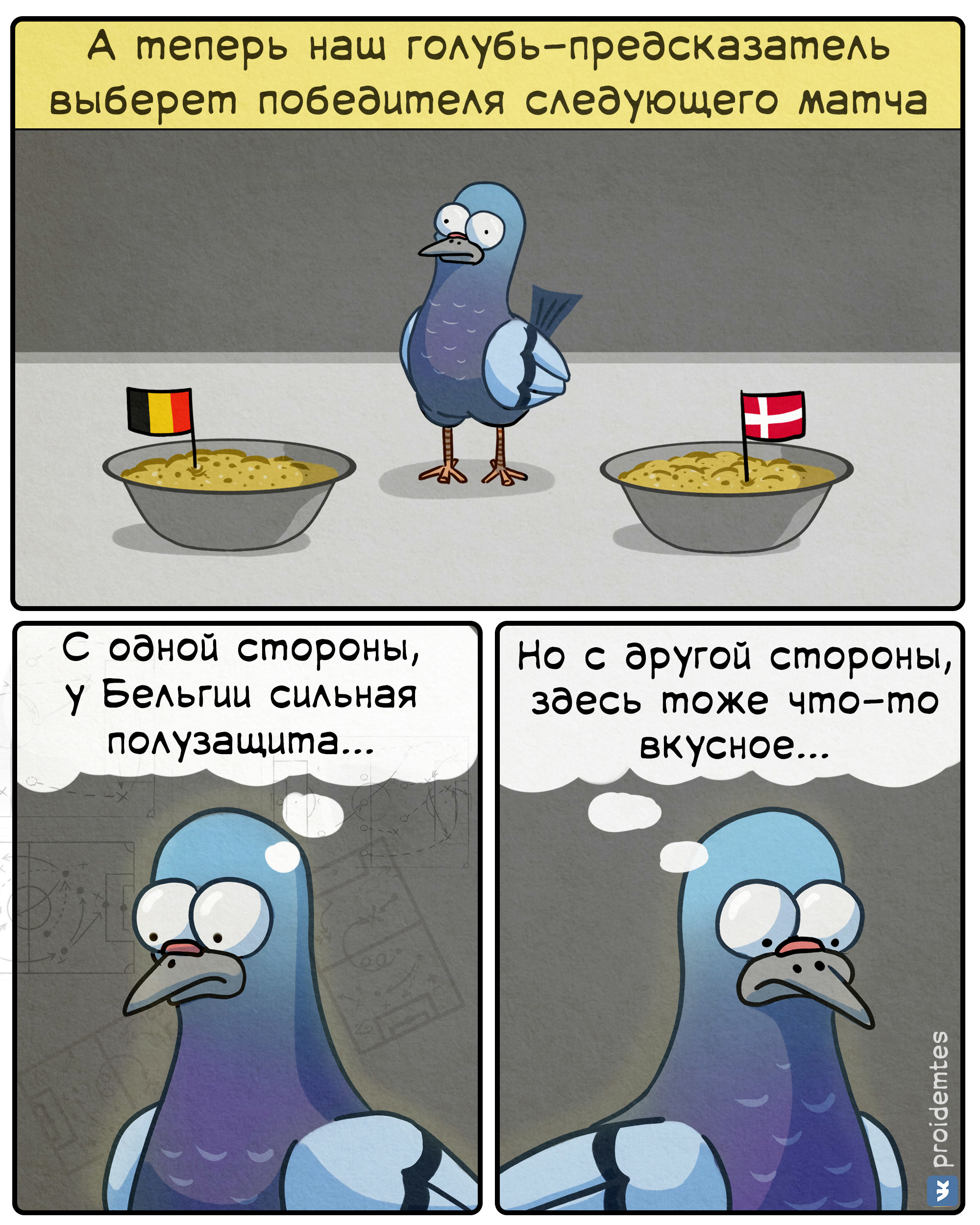 Смешной голубь