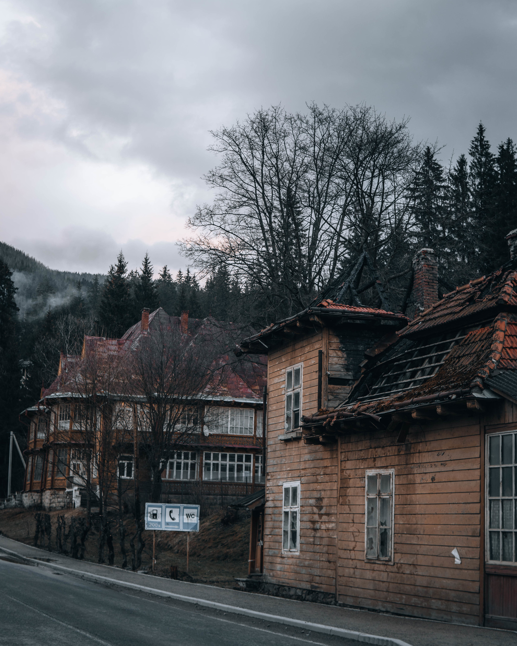 Мрачные дома Карпатских гор | Пикабу