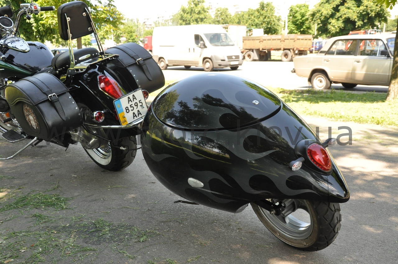 Одноколесный прицеп для мотоцикла - 81 фото