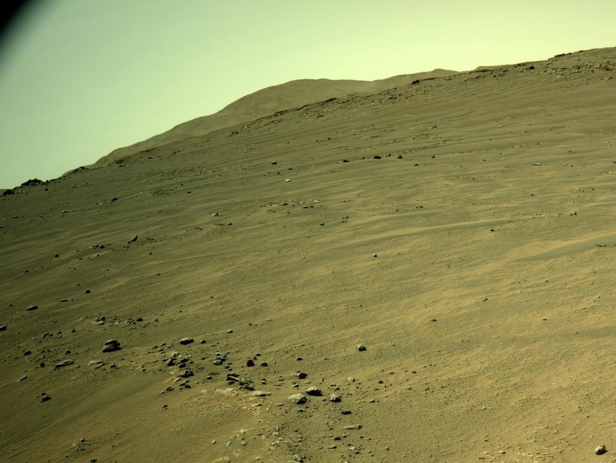 Гора Олимп на Марсе фото с марсохода