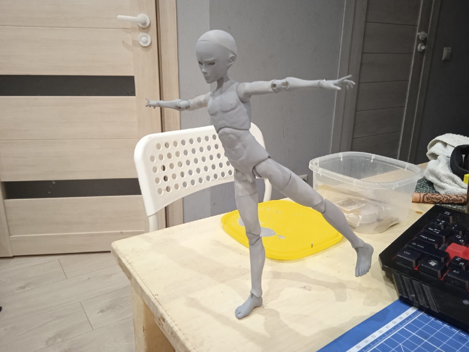 Шарнирная кукла на 3d принтере