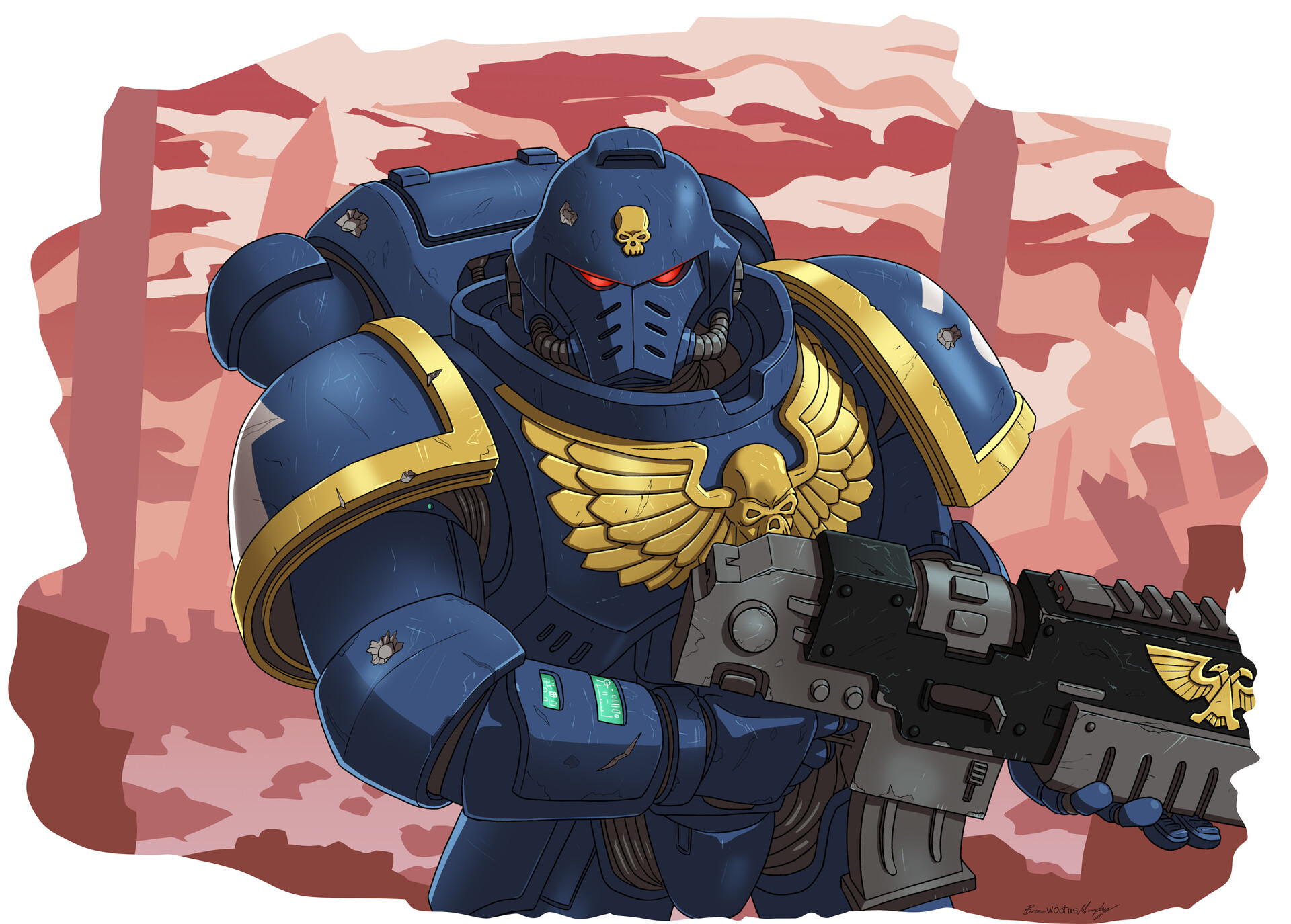 Ultramarines Adeptus Astartes by Brian J Murphy | Пикабу