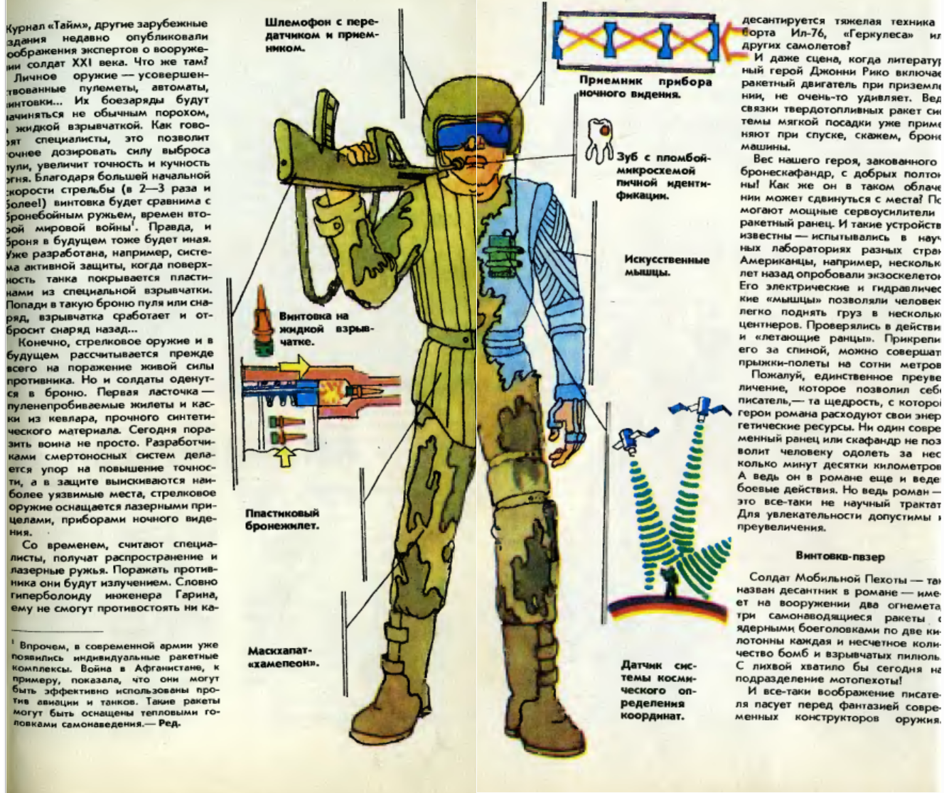 Взгляд на солдата XXI века из начала 90-х XX века | Пикабу