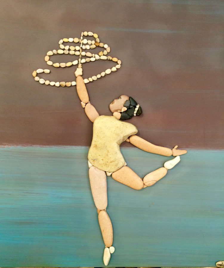 Картины из камушков | Пикабу