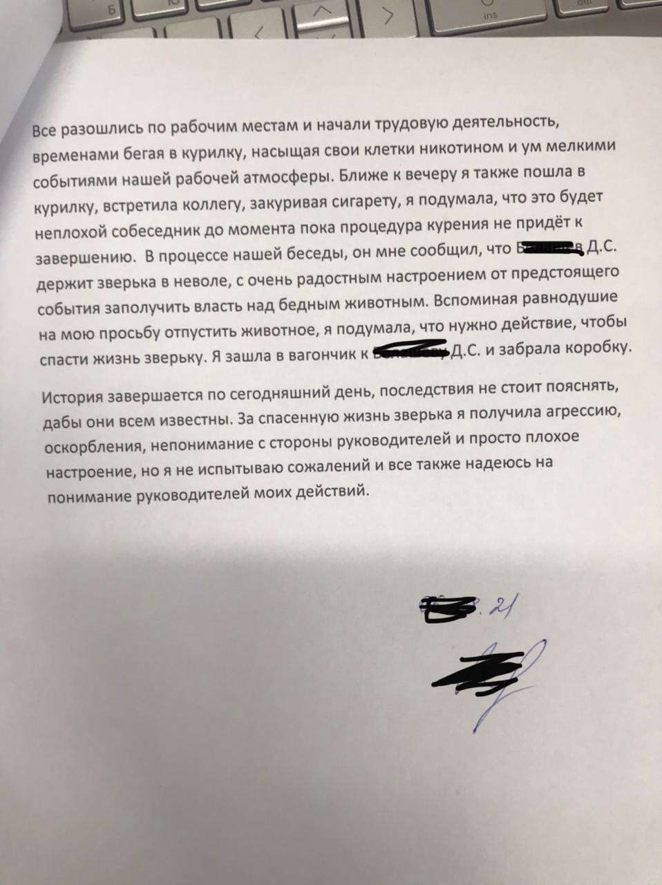 Первый раз в жизни писала объяснительную на работе | Пикабу