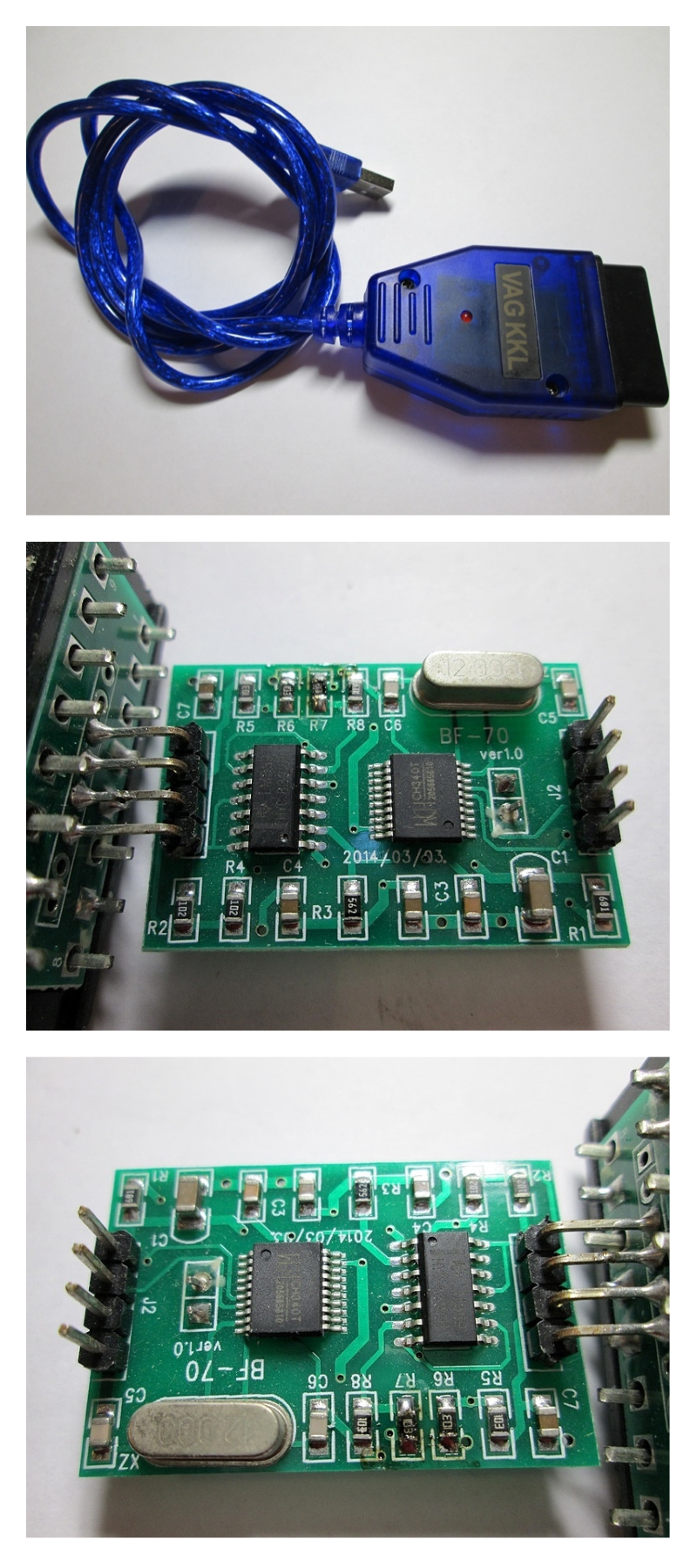 Ремонт самого распространенного диагностического KKL адаптера, «синенького»  | Пикабу