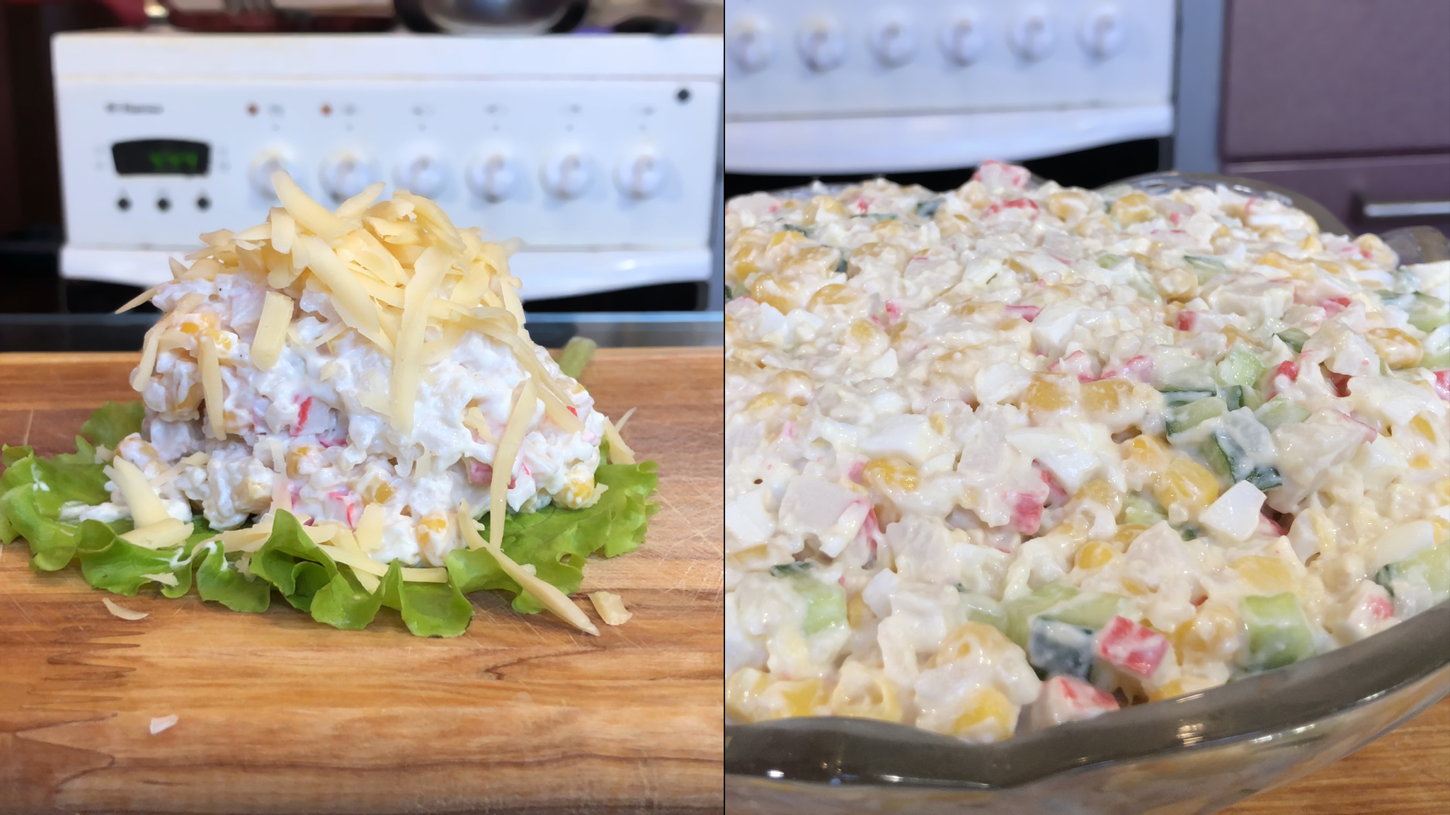 Салат из крабовых палочек пошаговый рецепт с видео и фото – Европейская кухня: Салаты