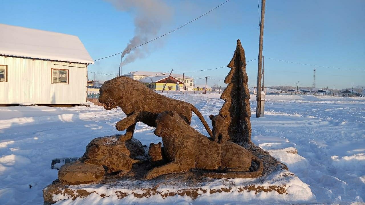 Михаил Боппосов презентовал символ 2022 года — семейство тигров в Якутии |  Пикабу