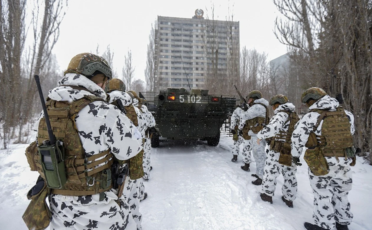 Тренировка ВСУ в городских условиях | Пикабу