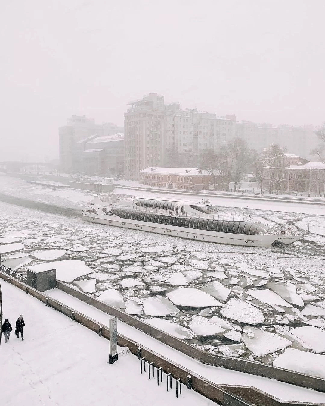 Москва ледяная | Пикабу