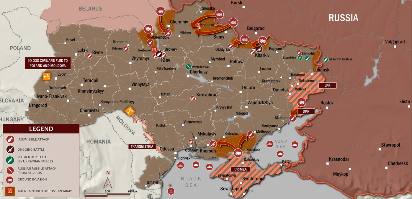 Карта военной операции