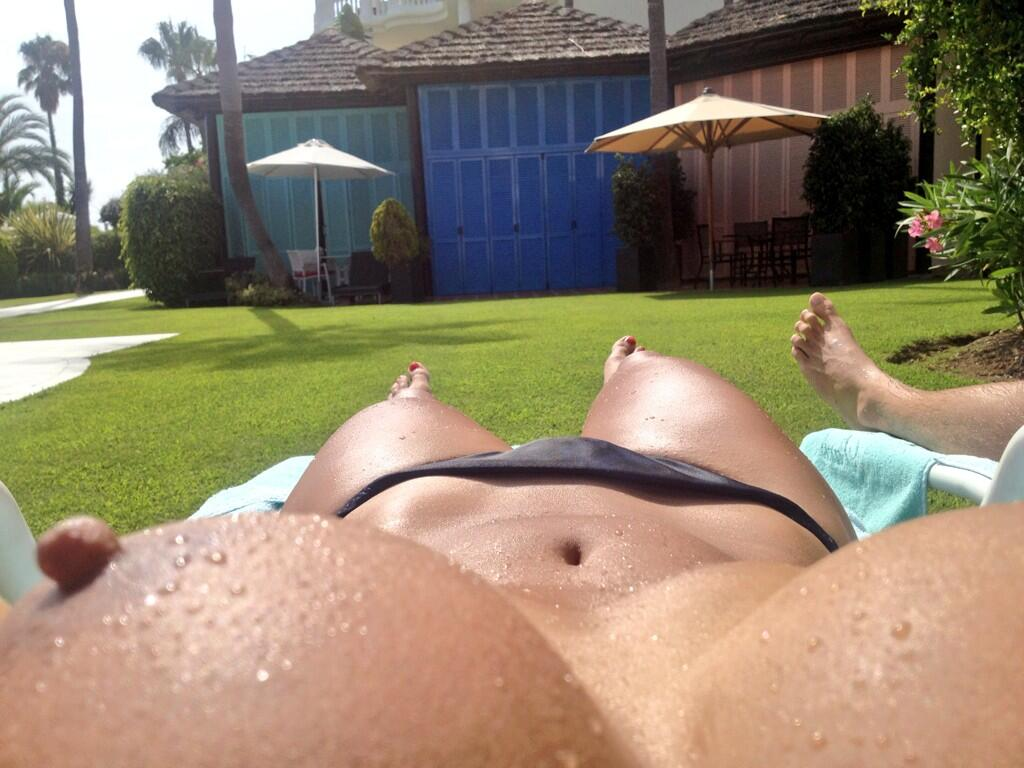 Voyeur big nipples POV blonde