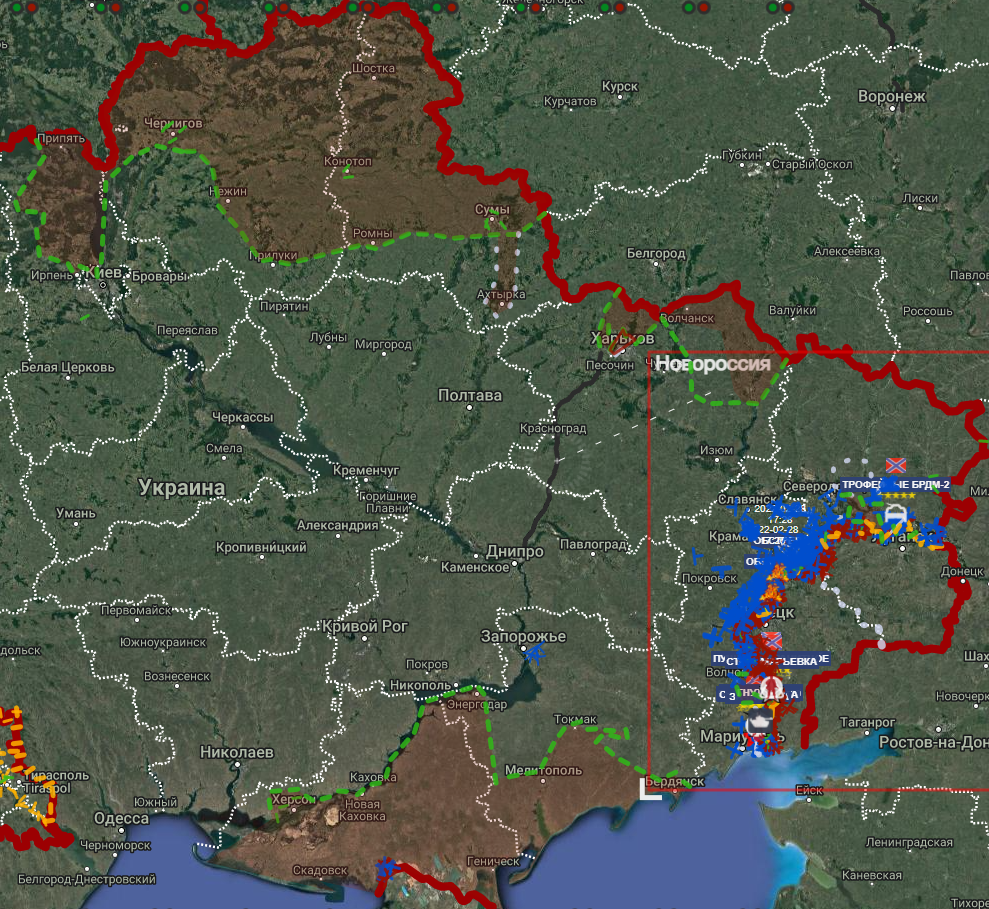 Спецоперация на карте, 28.02 | Пикабу