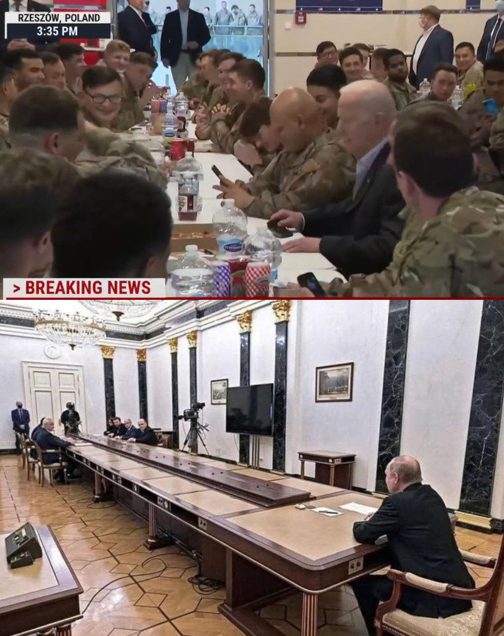 Путин за длинным столом