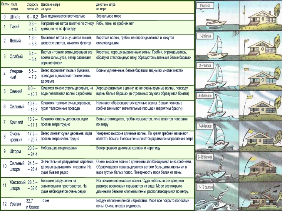Сила ветра в картинках