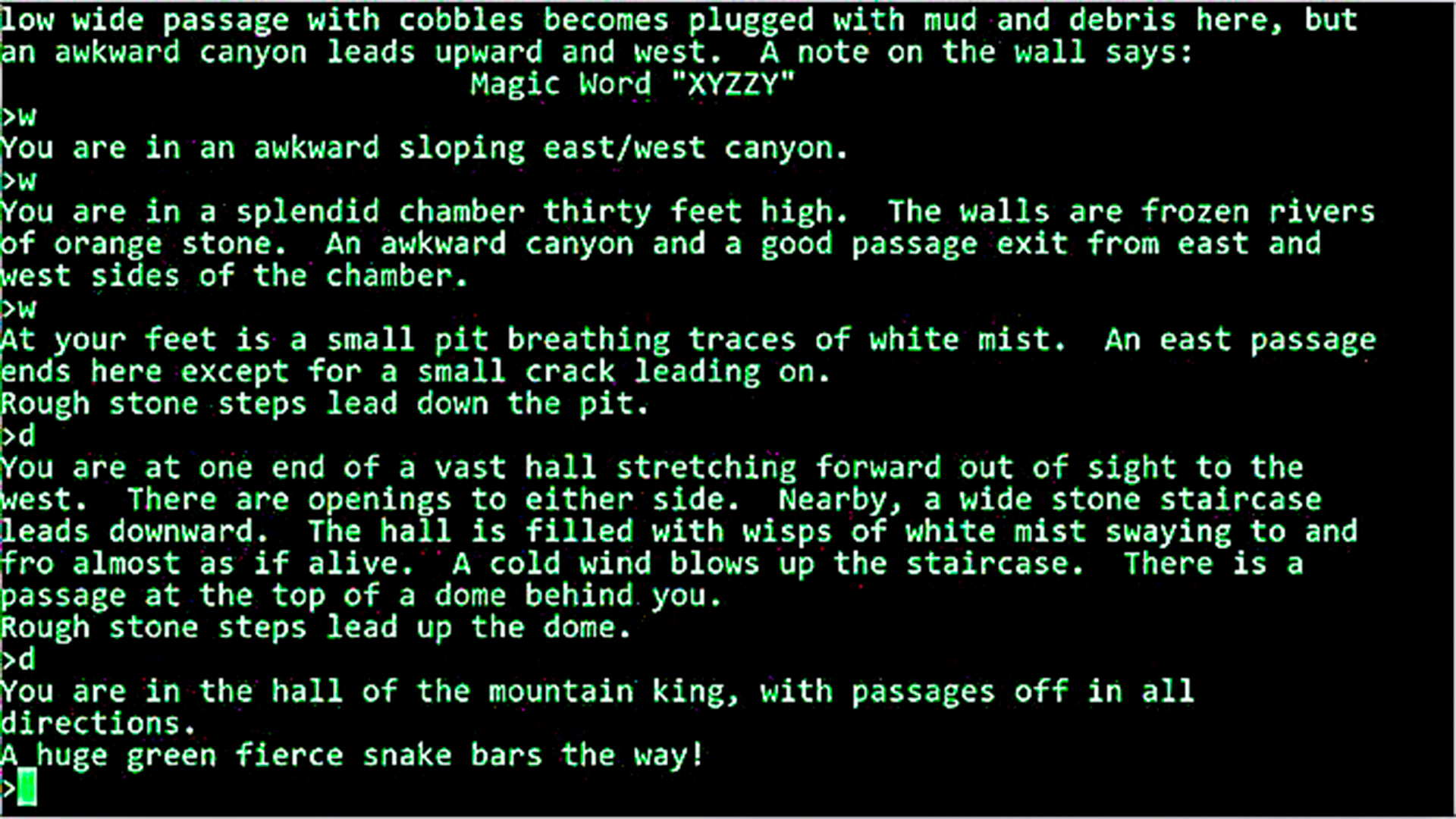 Обзор Colossal Cave Adventure (1975) | Пикабу