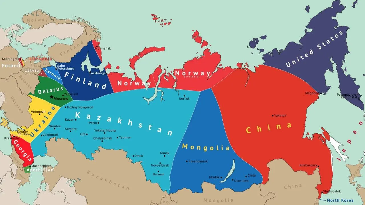 Правда ли, что на китайском телевидении показали карту раздела России?
