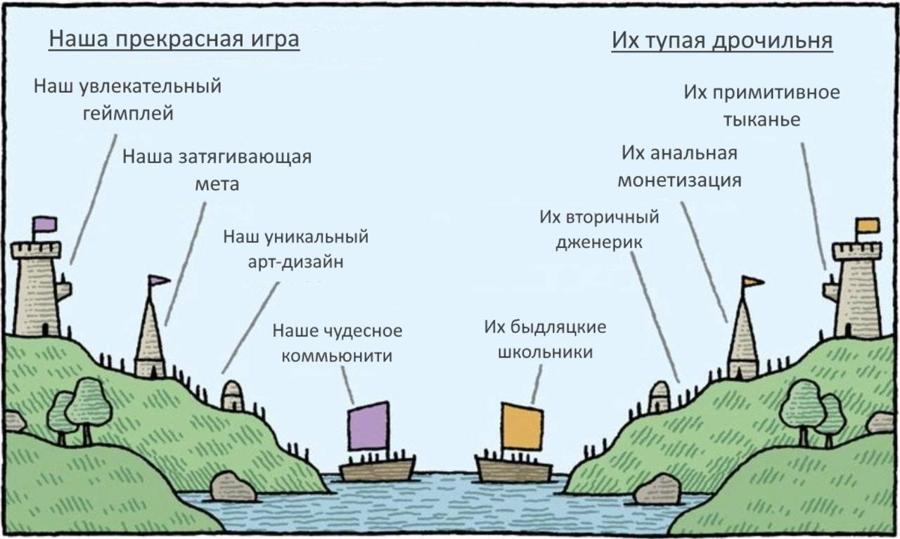 Сравнение нашей и их игры | Пикабу