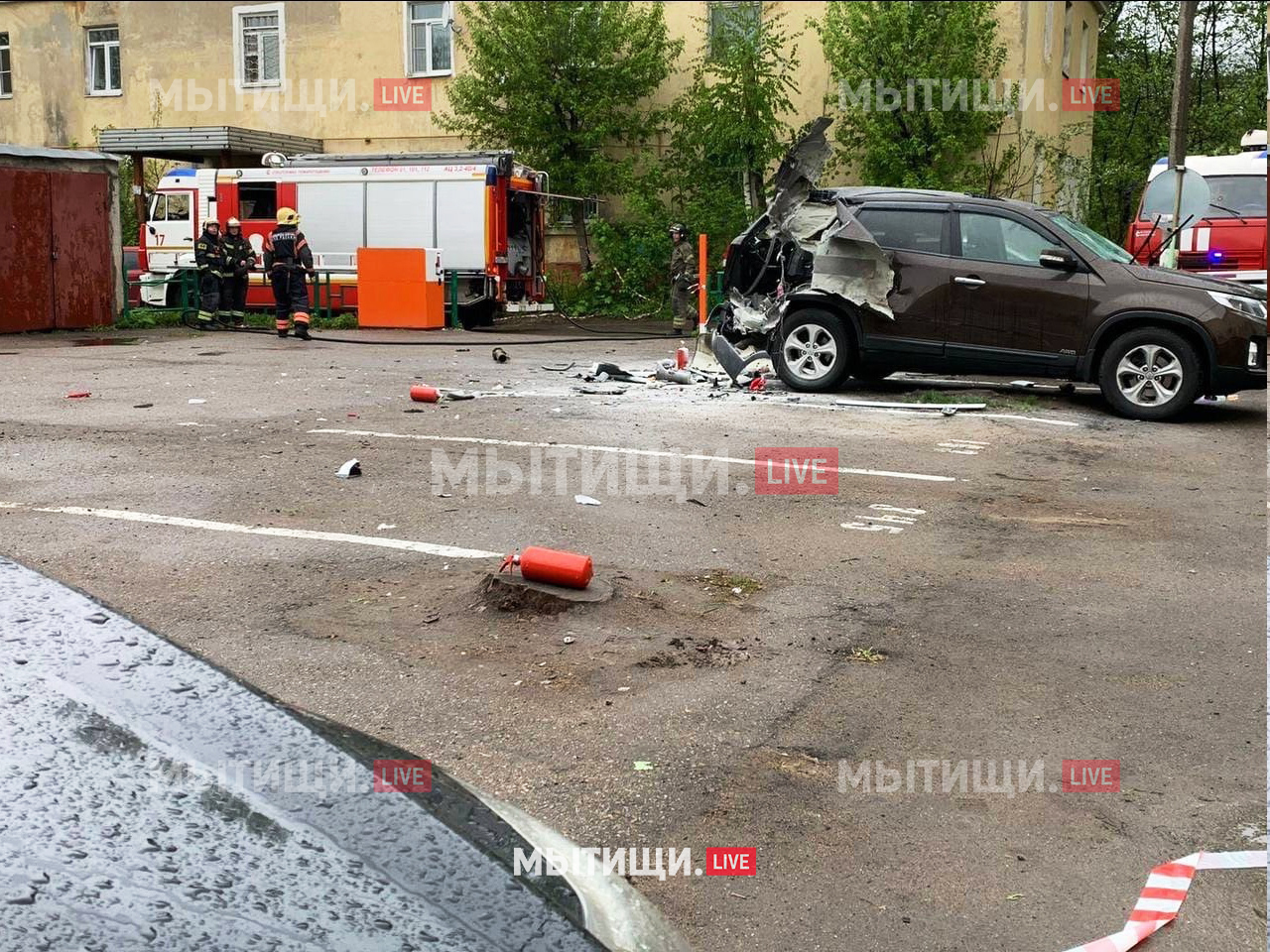 Боеприпас ручного противотанкового гранатомета (РПГ) взорвался в багажнике  Kia Sorento в Мытищах на ул.Матросова | Пикабу