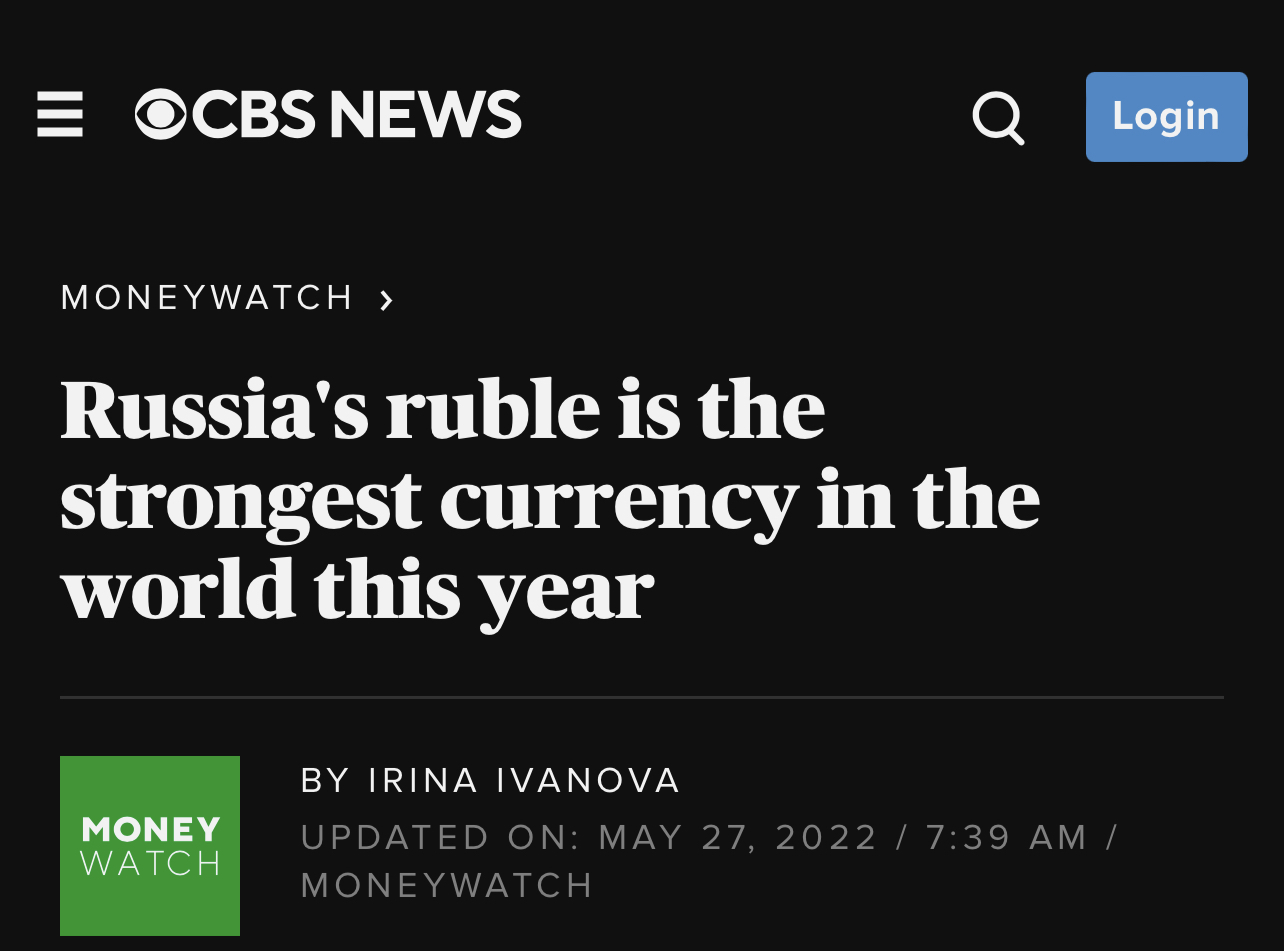 Когда в CBS работает Штирилиц, который пишет хорошие новости про Россию