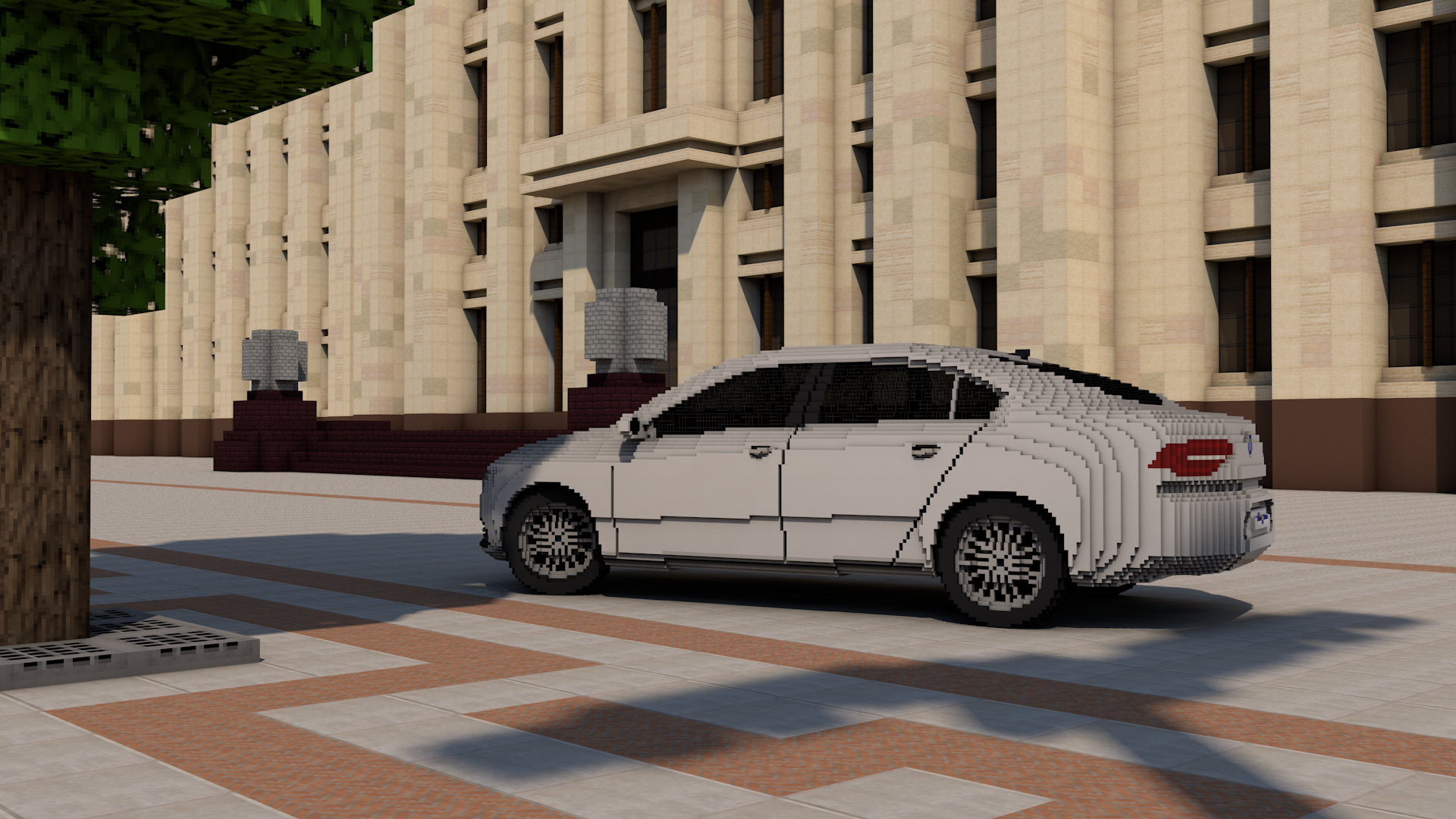 Масштабная модель Volkswagen Passat B8 в Minecraft | Пикабу