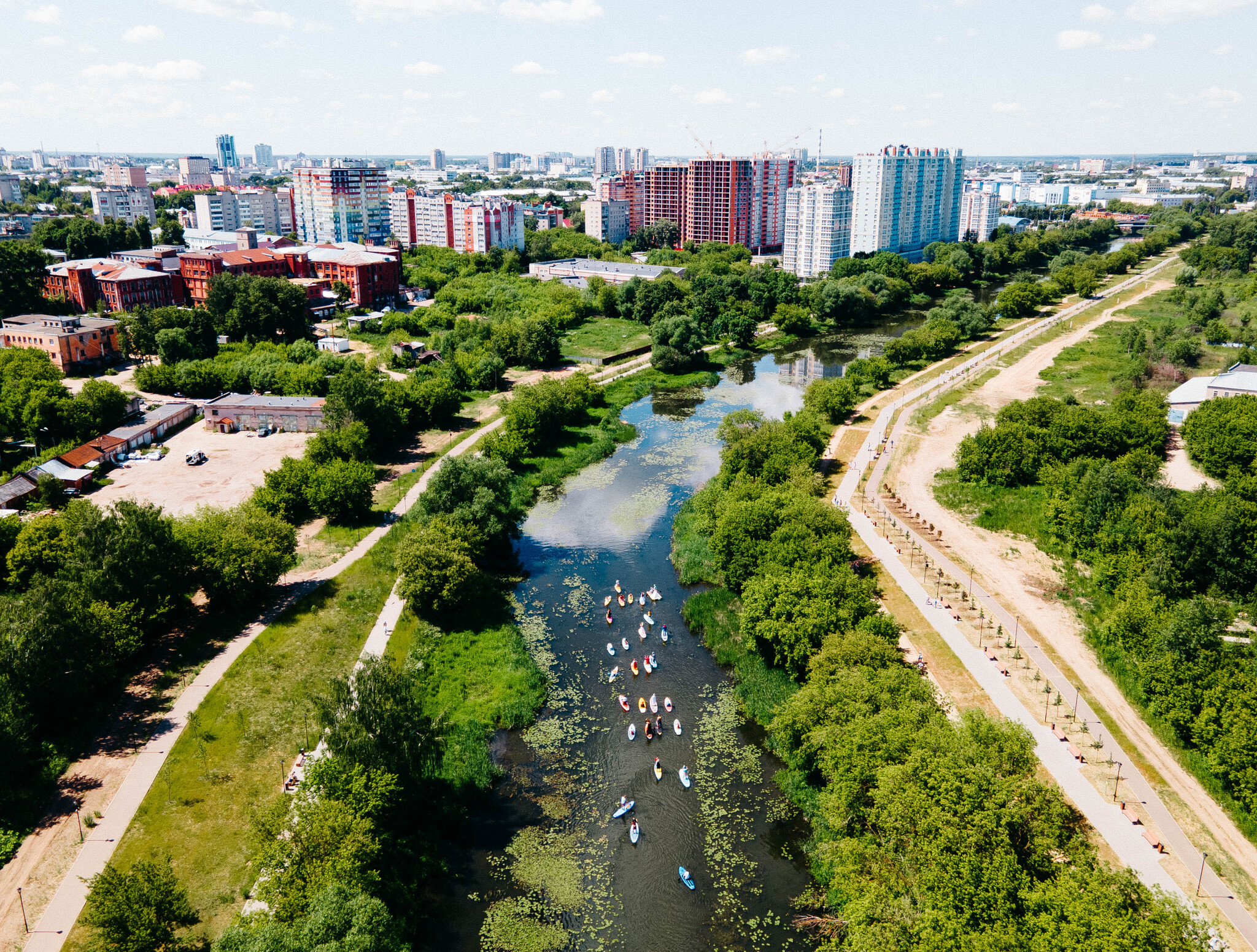 Первый ивановский SUP-карнавал | Пикабу