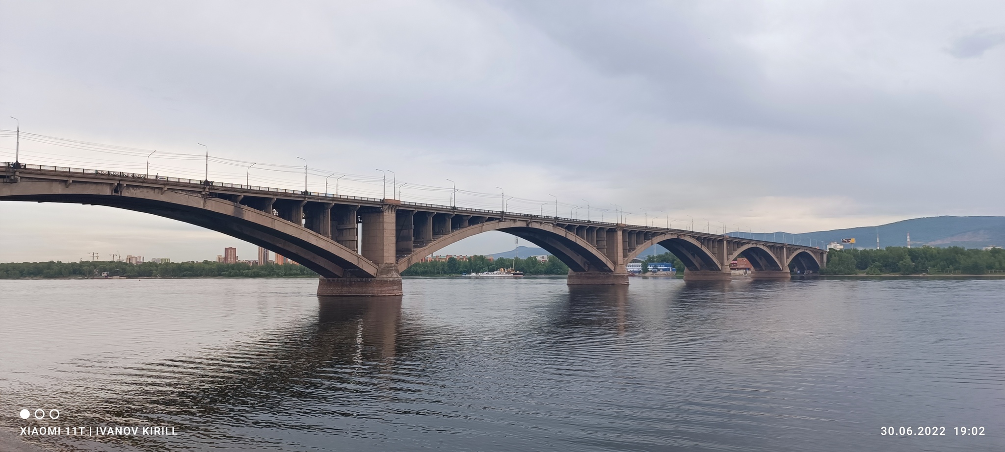 Просто мост через Енисей, Красноярск | Пикабу