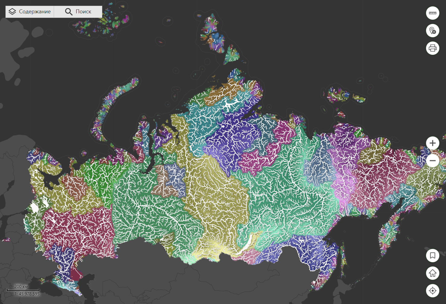 Карта россии гидрология