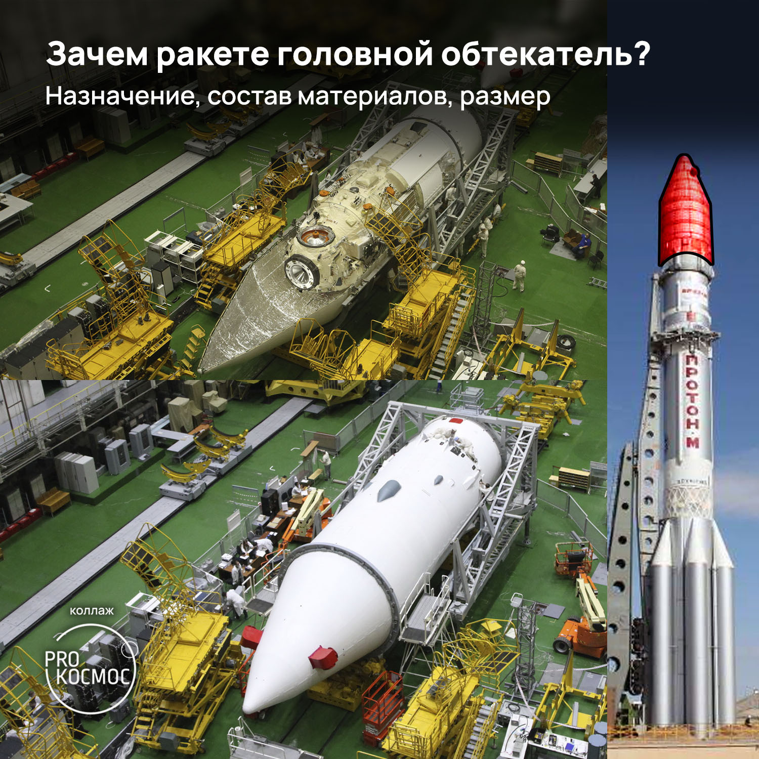 Зачем ракете головной обтекатель? Назначение, состав материалов, размер ...