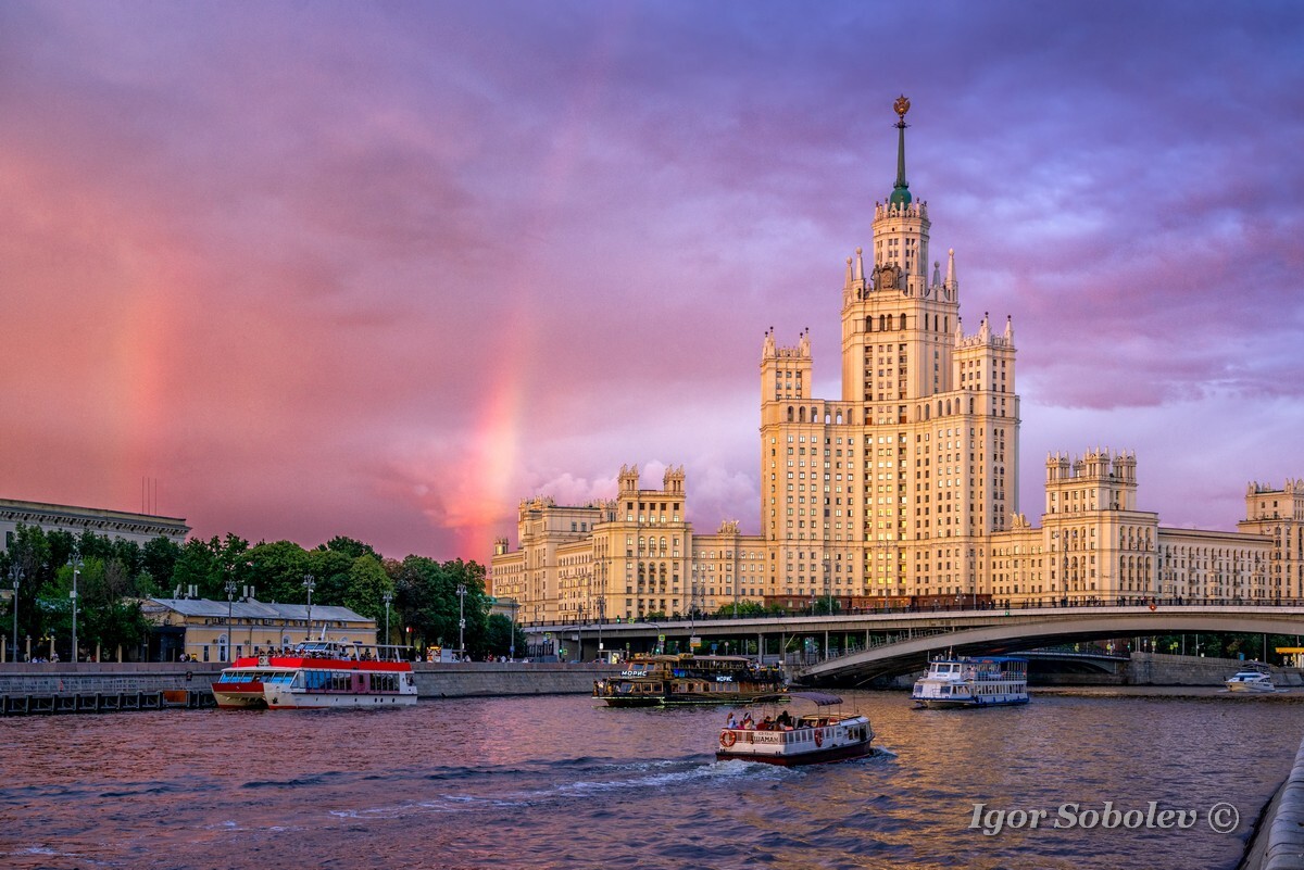 Радуга в Москве | Пикабу