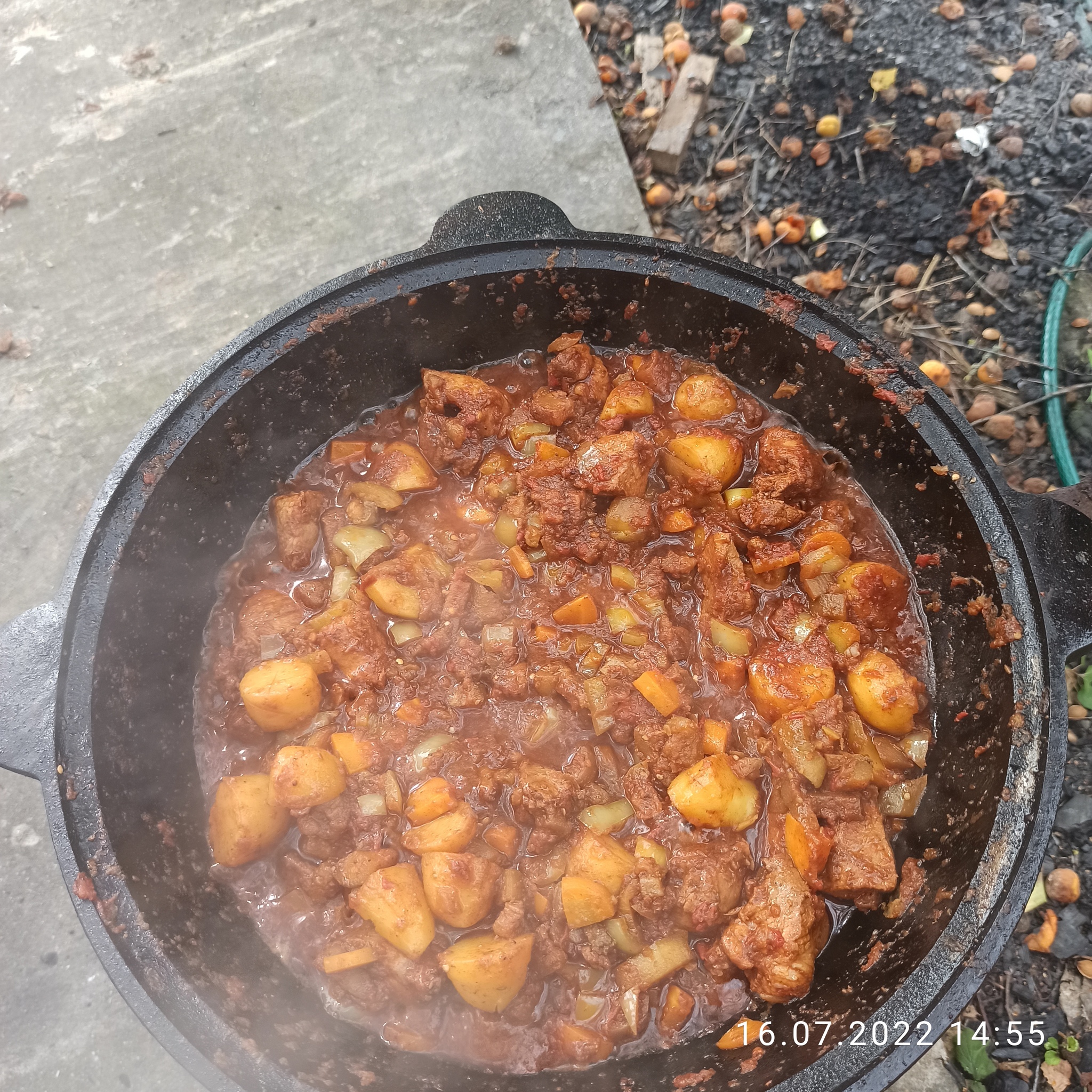 Грузинское блюдо хорциани или просто мясо с картошкой)) | Пикабу