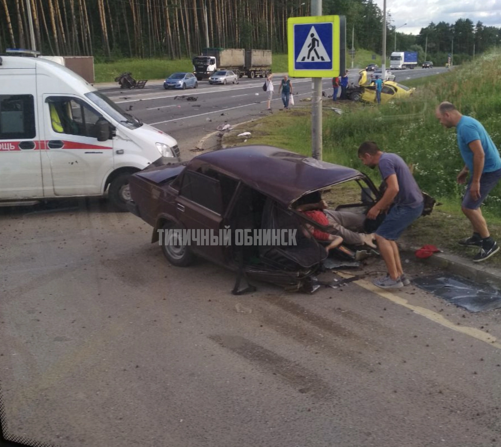 ДТП Обнинск 25.07.22 | Пикабу