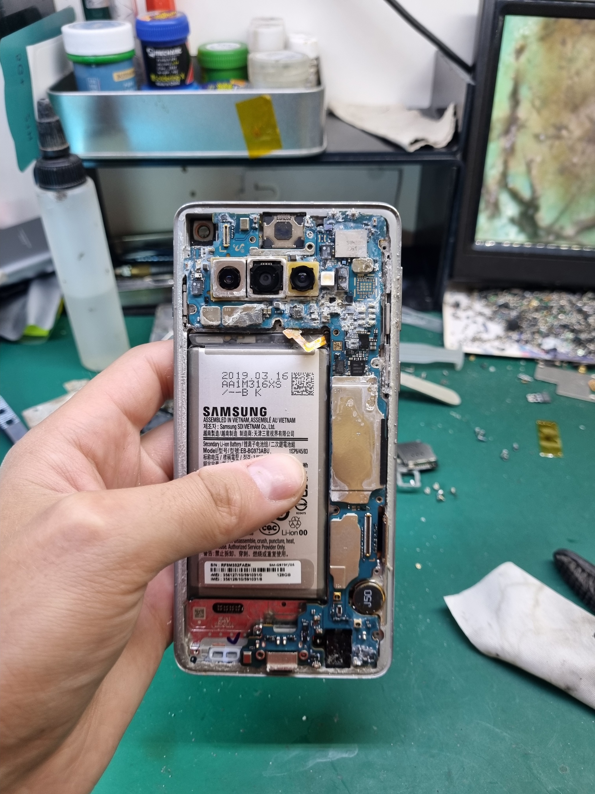 Храню в рисе. S10 Samsung s10 | Пикабу