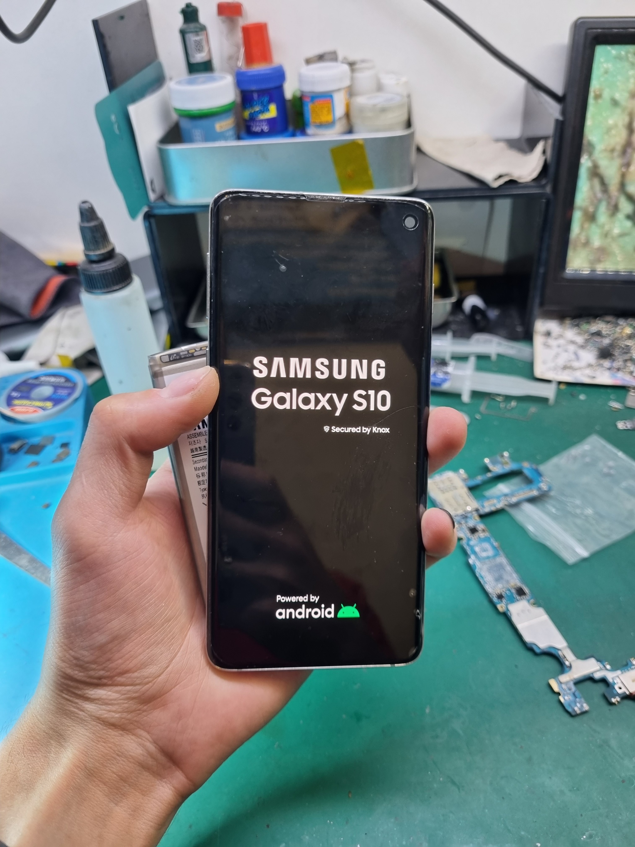 Храню в рисе. S10 Samsung s10 | Пикабу