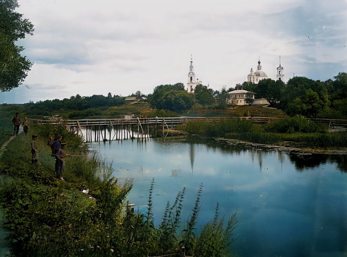 Как жили вдоль реки Волги в Царской России? Фотографии конца XIX начала XX  века. Пейзажи Тверской губернии | Пикабу