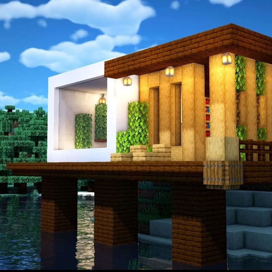 Красивые дома в Minecraft PE | ВКонтакте