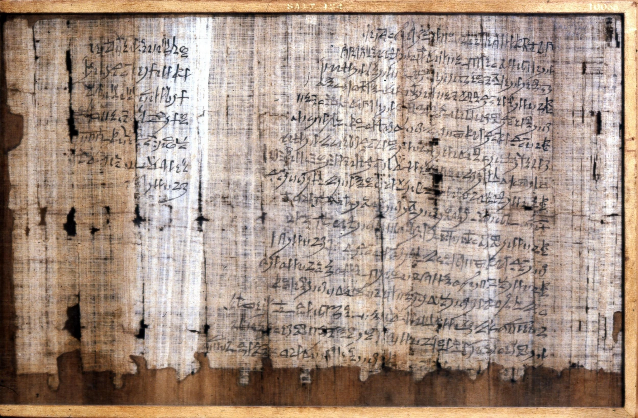 Папирус из Египта возрастом 3 200 лет, в котором подробно описаны  преступления рабочего по имени Панеб | Пикабу