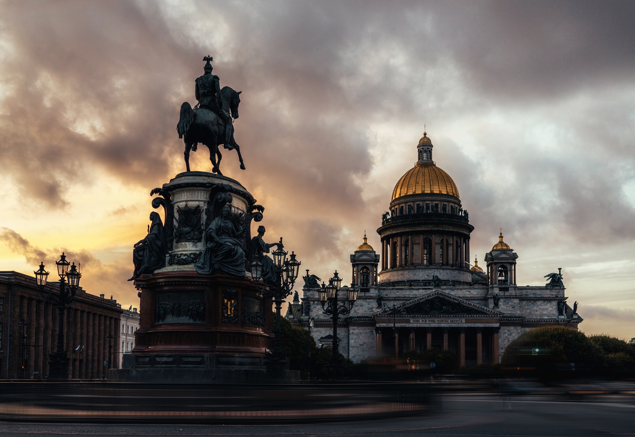 Исаакиевский собор и памятник Николаю l | Пикабу