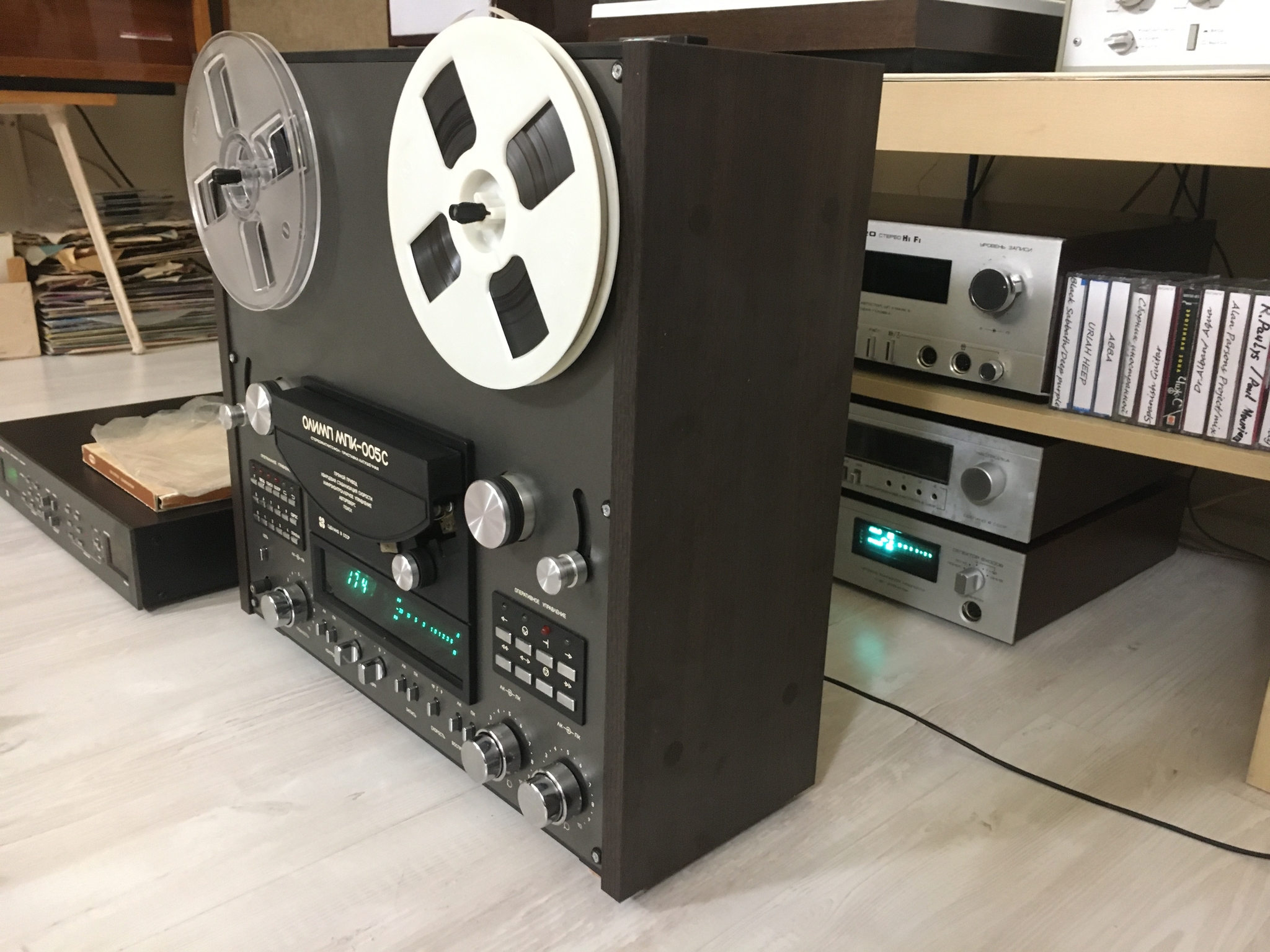 Катушечный магнитофон «Олимп 005С» | Пикабу