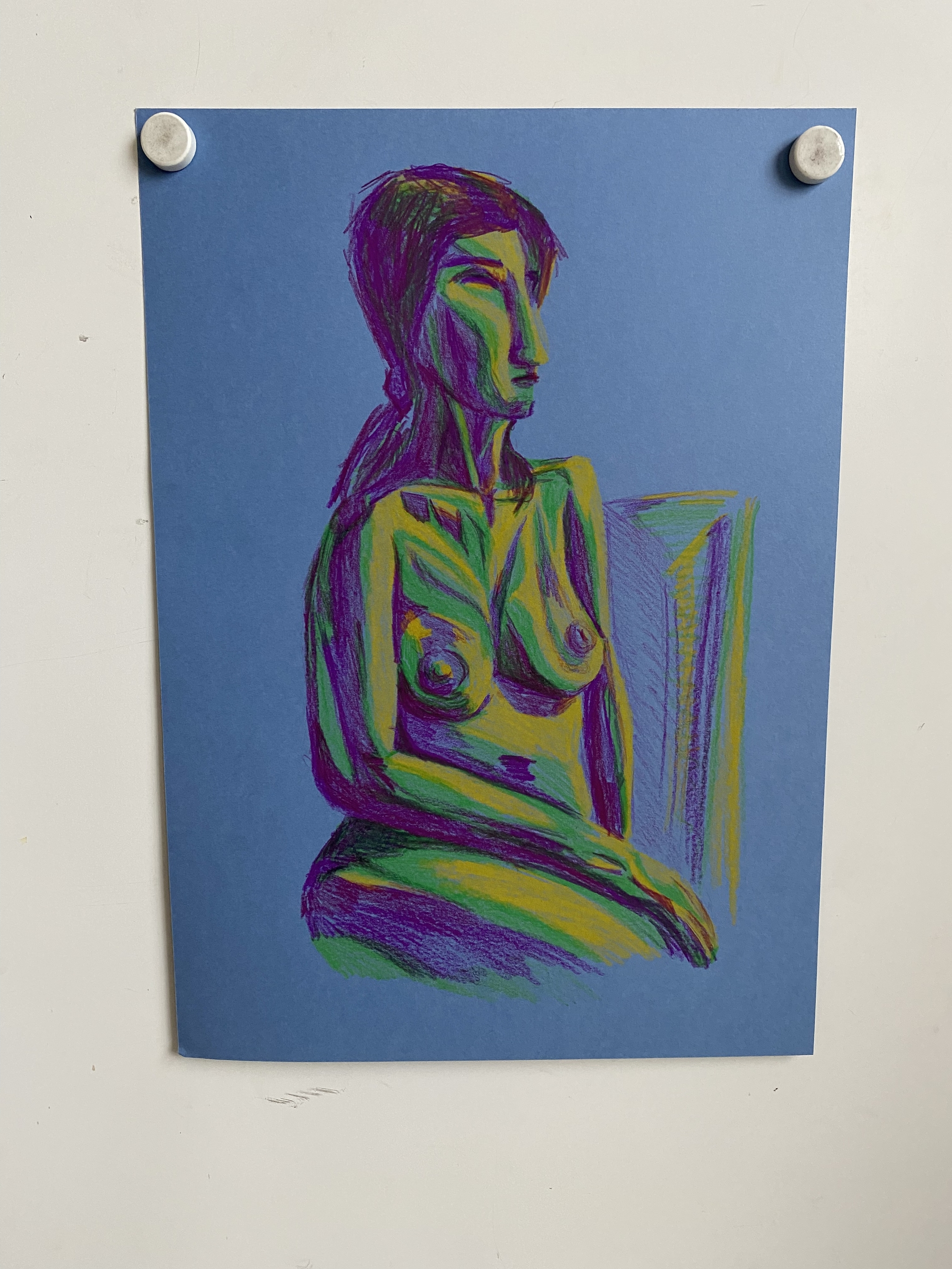 Рисованная голая женщина | Пикабу