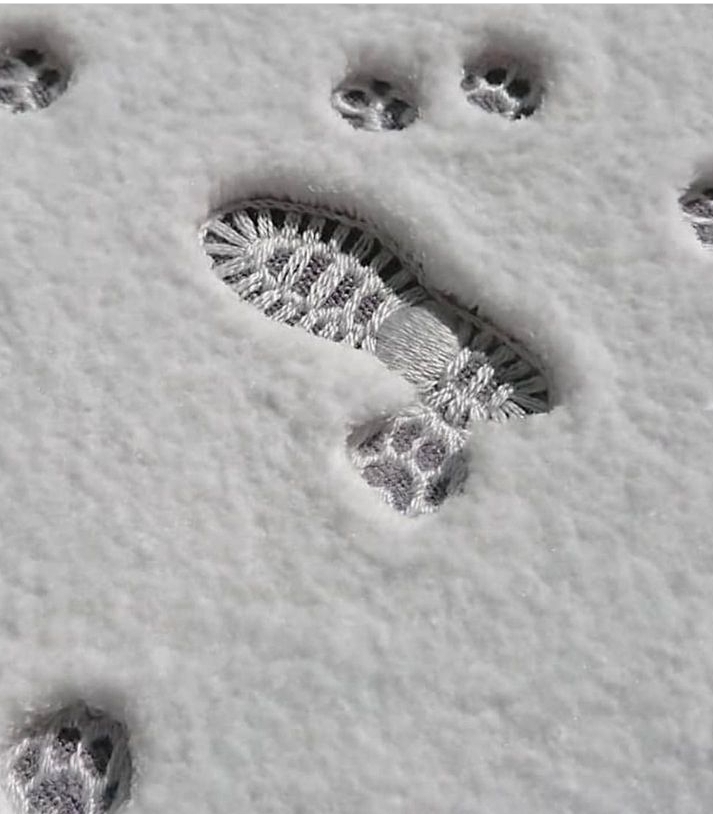 Следы на снегу? Нет! | Пикабу